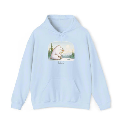 Polar Bear Daisy 'be kind' Hoodie Sweatshirt