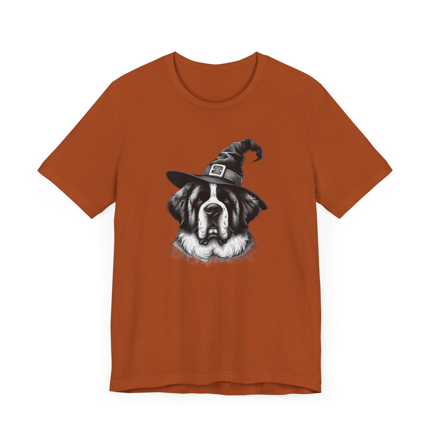 Saint Bernard Witch Hat Halloween Tee