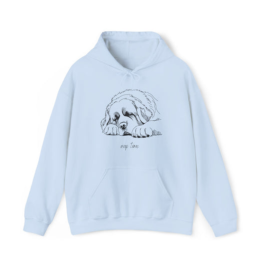 Saint Bernard "nap time" Unisex Hooded Sweatshirt