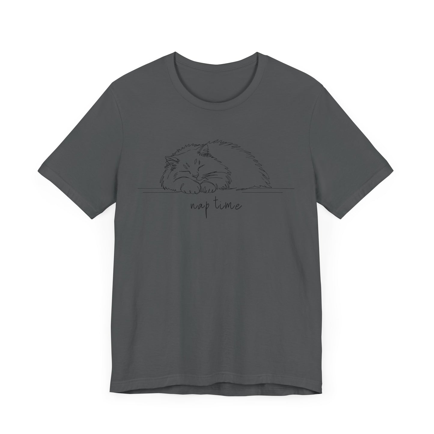 Fluffy Cat Nap Time Unisex Tee