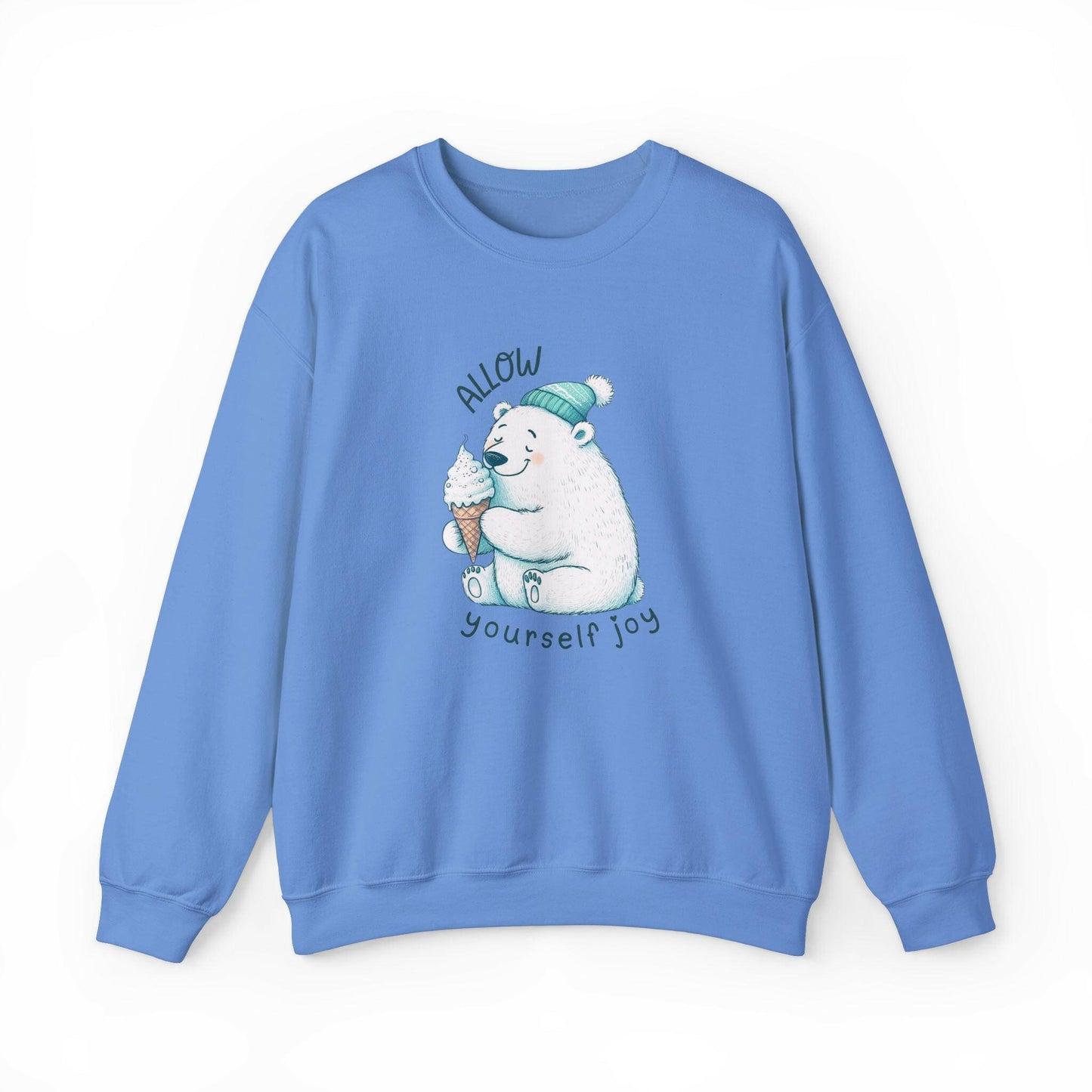 Polar Bear Eating Ice Cream Cone Sweatshirt