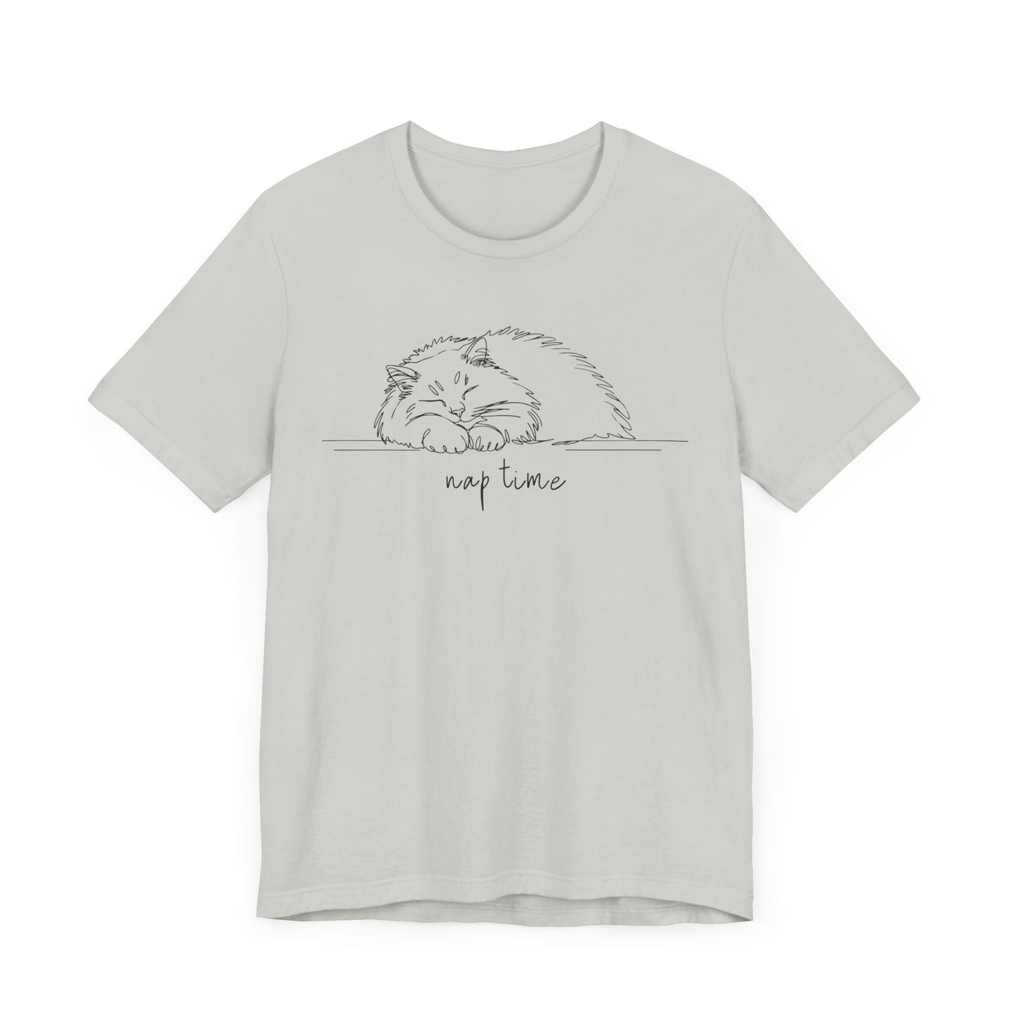 Fluffy Cat Nap Time Unisex Tee