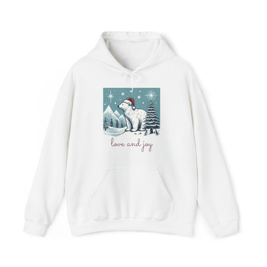 Polar Bear Christmas Unisex Hooded Sweatshirt