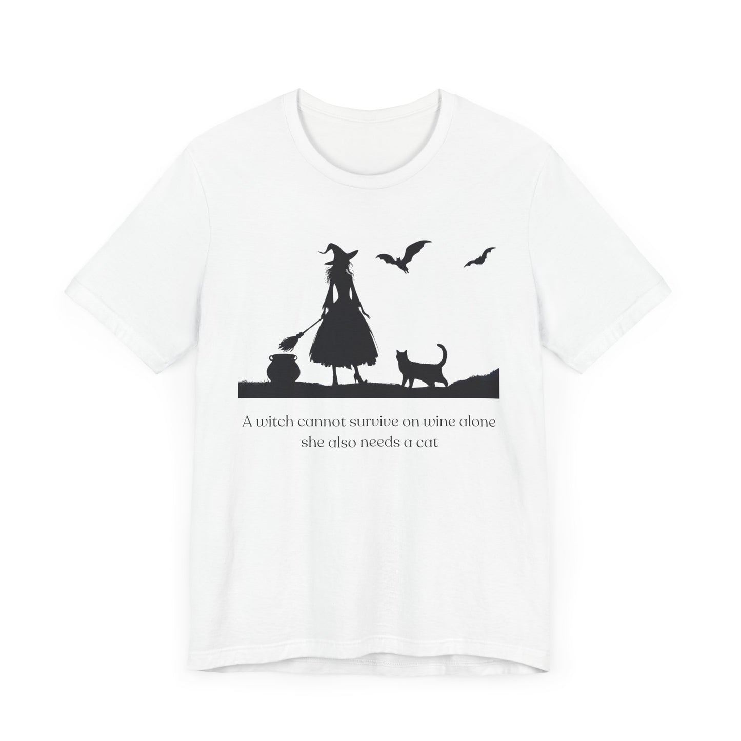 Whimsical Witch with Cat Tee