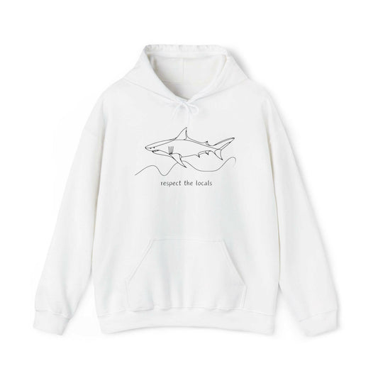 Great White Unisex Hooded Sweatshirt - Design on Both Sides