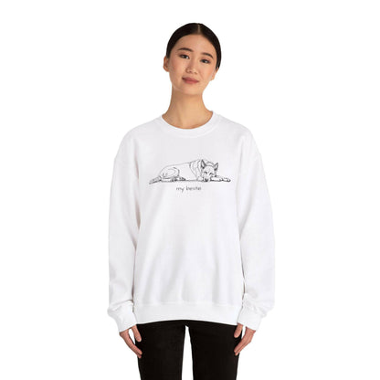 Shepard Mix 'my bestie' Crewneck Sweatshirt