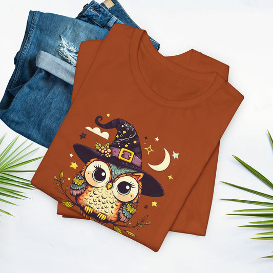 Happy Howloween Owl T-Shirt - Bella + Canvas Unisex Tee