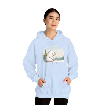 Polar Bear Daisy 'be kind' Hoodie Sweatshirt