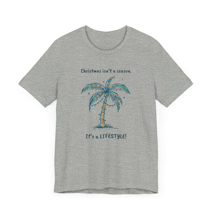 Tropical Christmas Tee- Hawaii Life Tropical Palm Tree