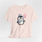 Penguin Holding a Balloon Unisex Short Sleeve Tee - Amesti Road