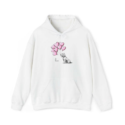 Cocker Spaniel Dog Holding Balloons Hoodie Sweatshirt