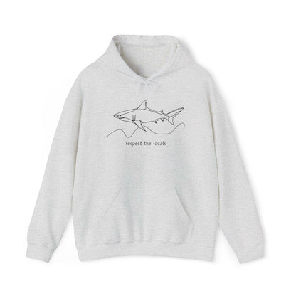 Great White Unisex Hooded Sweatshirt - Design on Both Sides