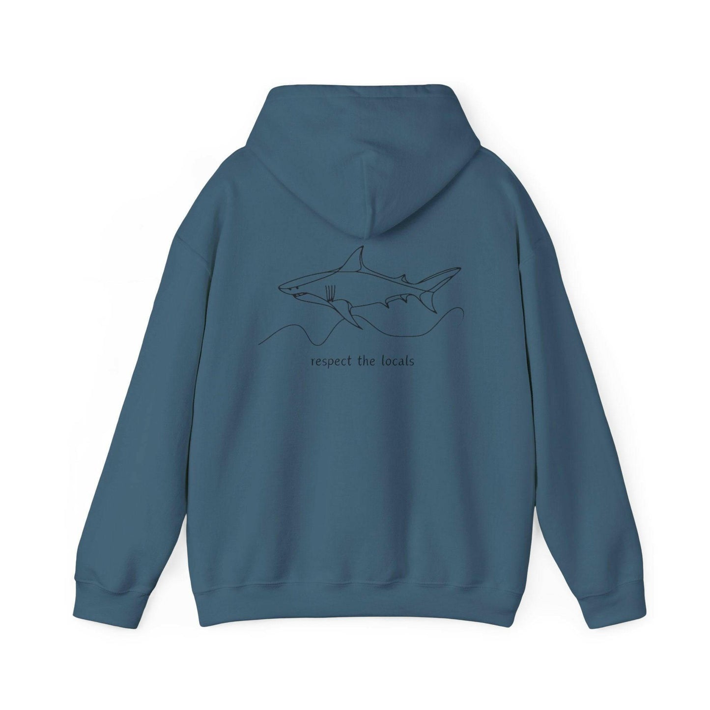 Great White Unisex Hooded Sweatshirt - Design on Both Sides