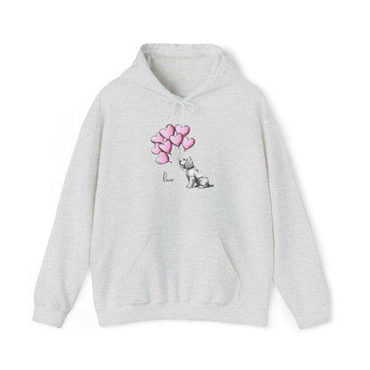 Cocker Spaniel Dog Holding Balloons Hoodie Sweatshirt