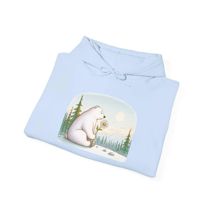 Polar Bear Daisy Hoodie Sweatshirt