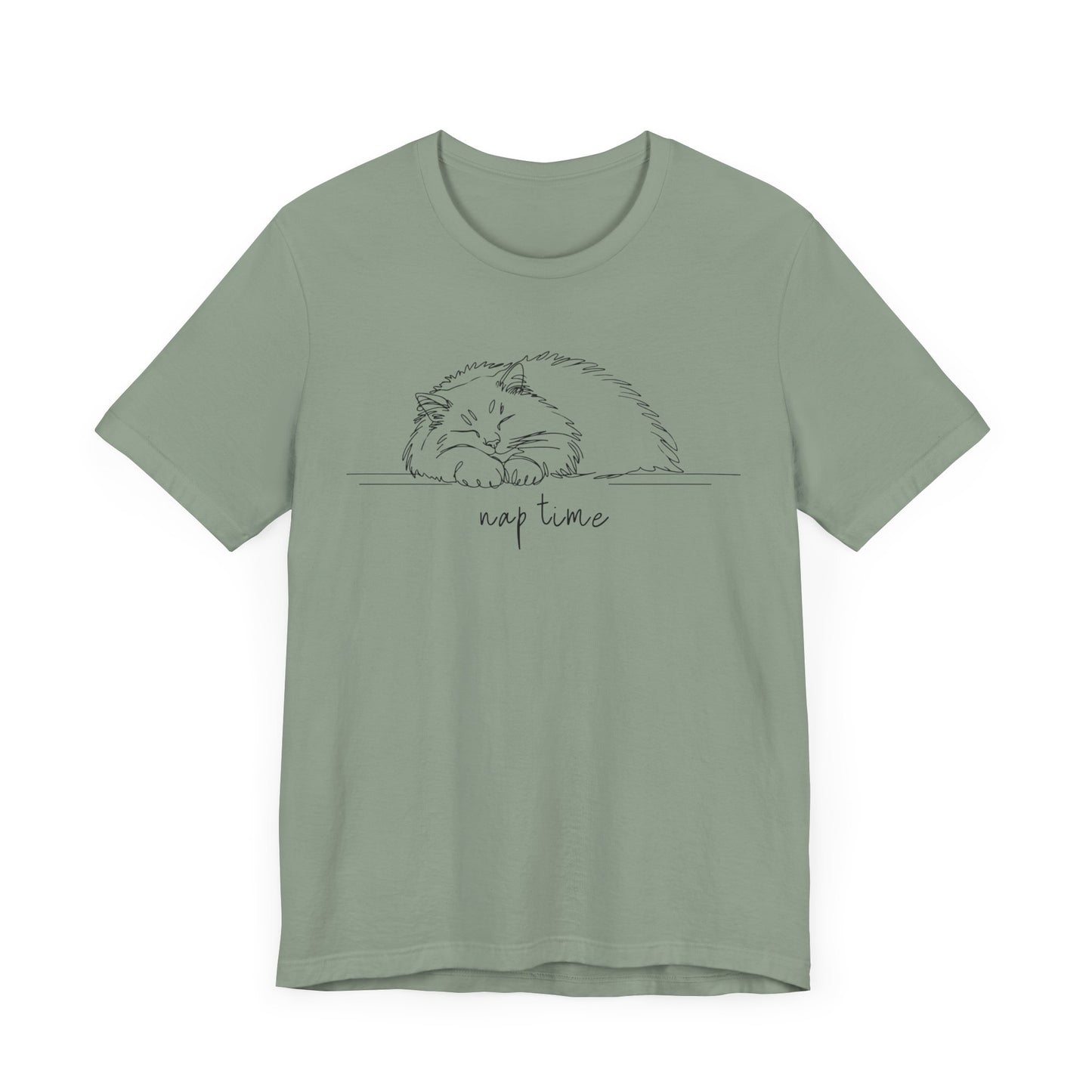 Fluffy Cat Nap Time Unisex Tee