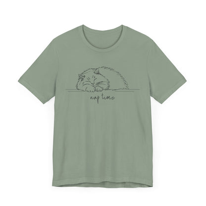 Fluffy Cat Nap Time Unisex Tee