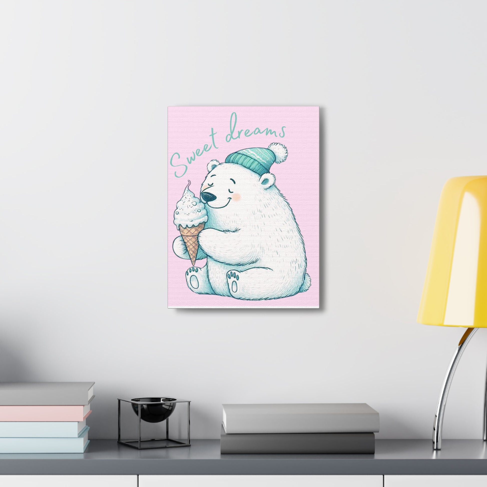 Polar Bear "sweet dreams" Canvas Gallery Wraps - Amesti Road