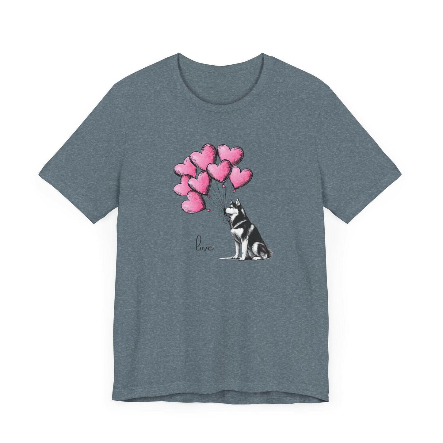 Siberian Husky Balloons Tee