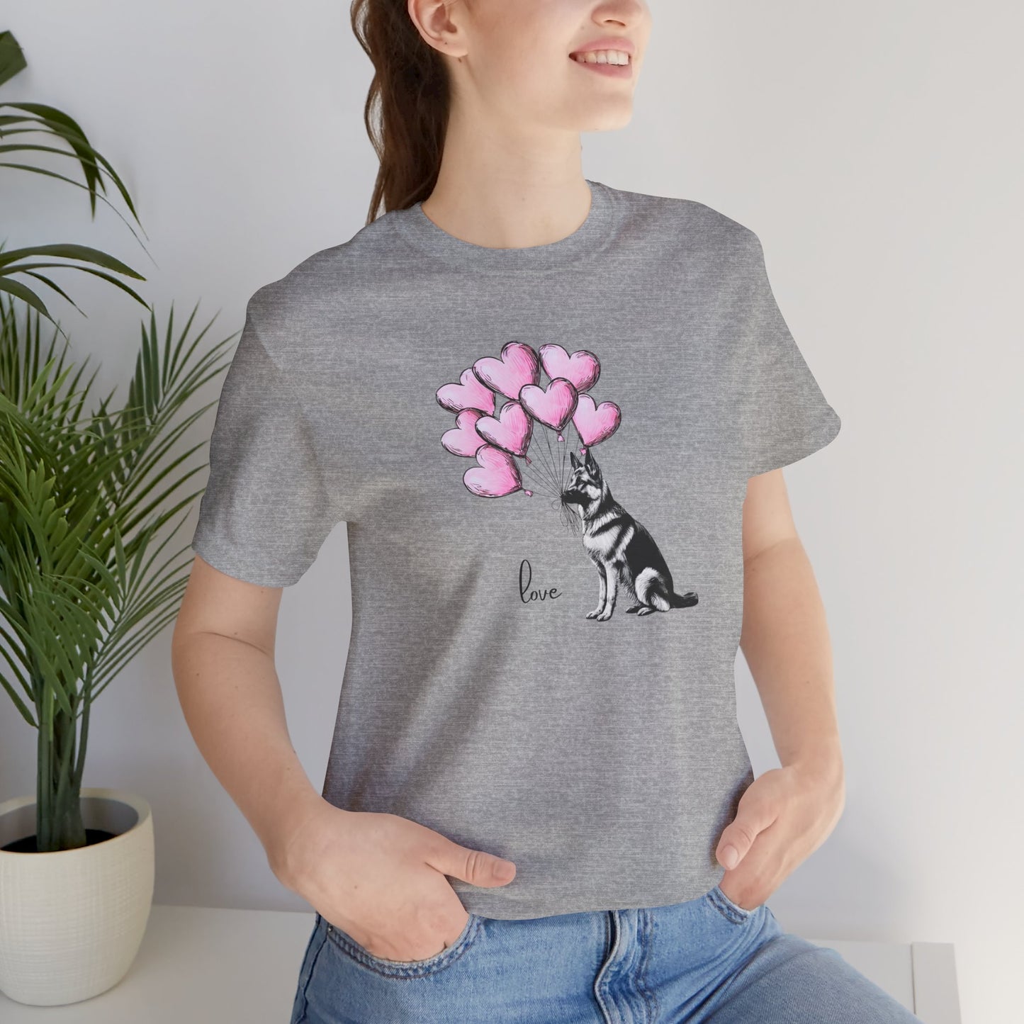 Dog Lover Tee, German Shepard Valentine's Shirt