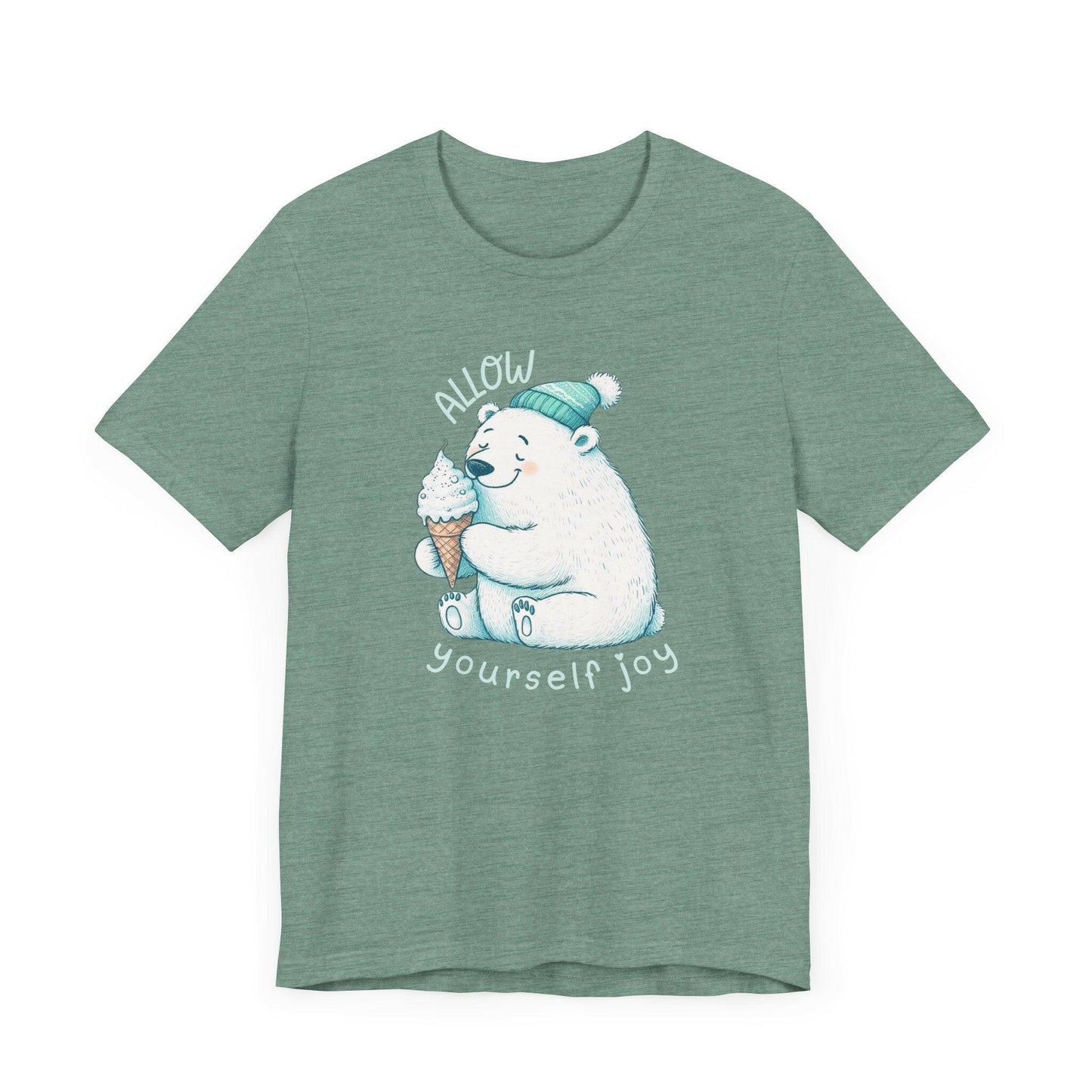 Polar Bear Eating Ice Cream Cone Tee